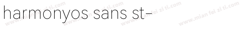 harmonyos sans st字体转换